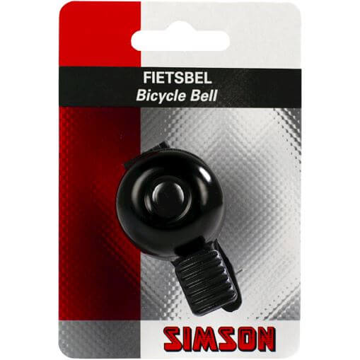 Simson fietsbel mini 32mm flex-band bevestiging zw