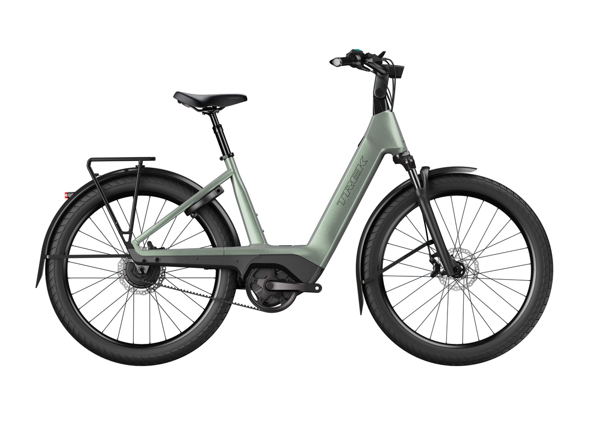 Trek Charter+ 5 Auto 540 Wh Lowstep N1 Dames - Lichen Green