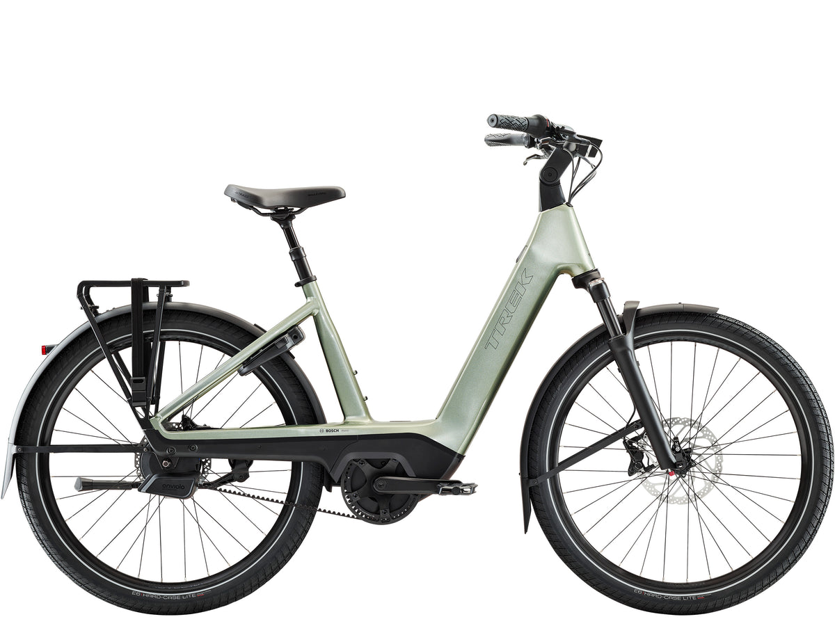Trek Charter+ 5 Auto 540 Wh Lowstep N1 Dames - Lichen Green