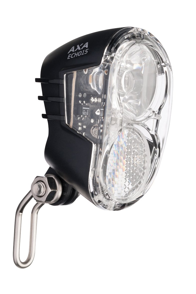 Axa led lamp voorlicht echo 15 lux on/off (naaf)dy
