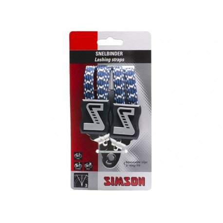 Simson snelbinder 3 binders marine/wit