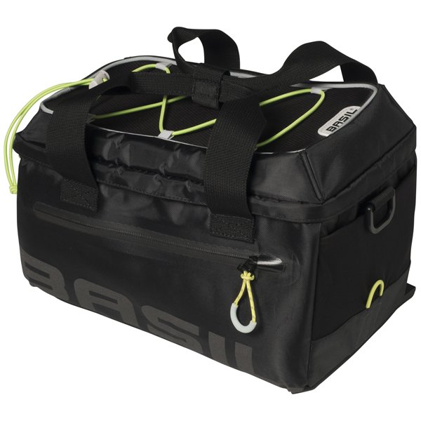 Basil Bagagedragertas Mil es trunkbag zwart lime