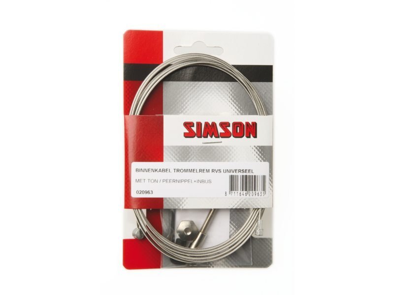 Simson remkabel binnen trom rvs universeel