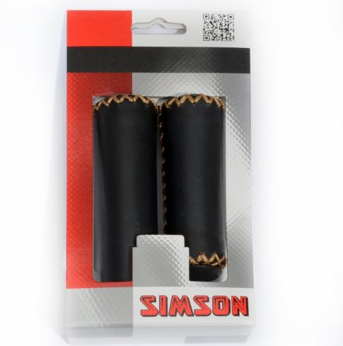 Simson handvat leder voor draaischakelaar zwart