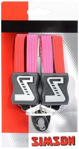 Simson binder kort roze/rood