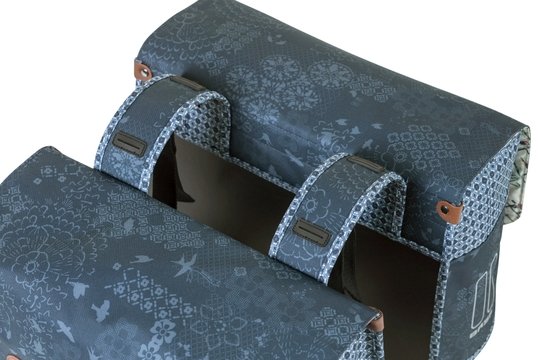 Basil fietstas dubbel Boheme indigo blue 35L