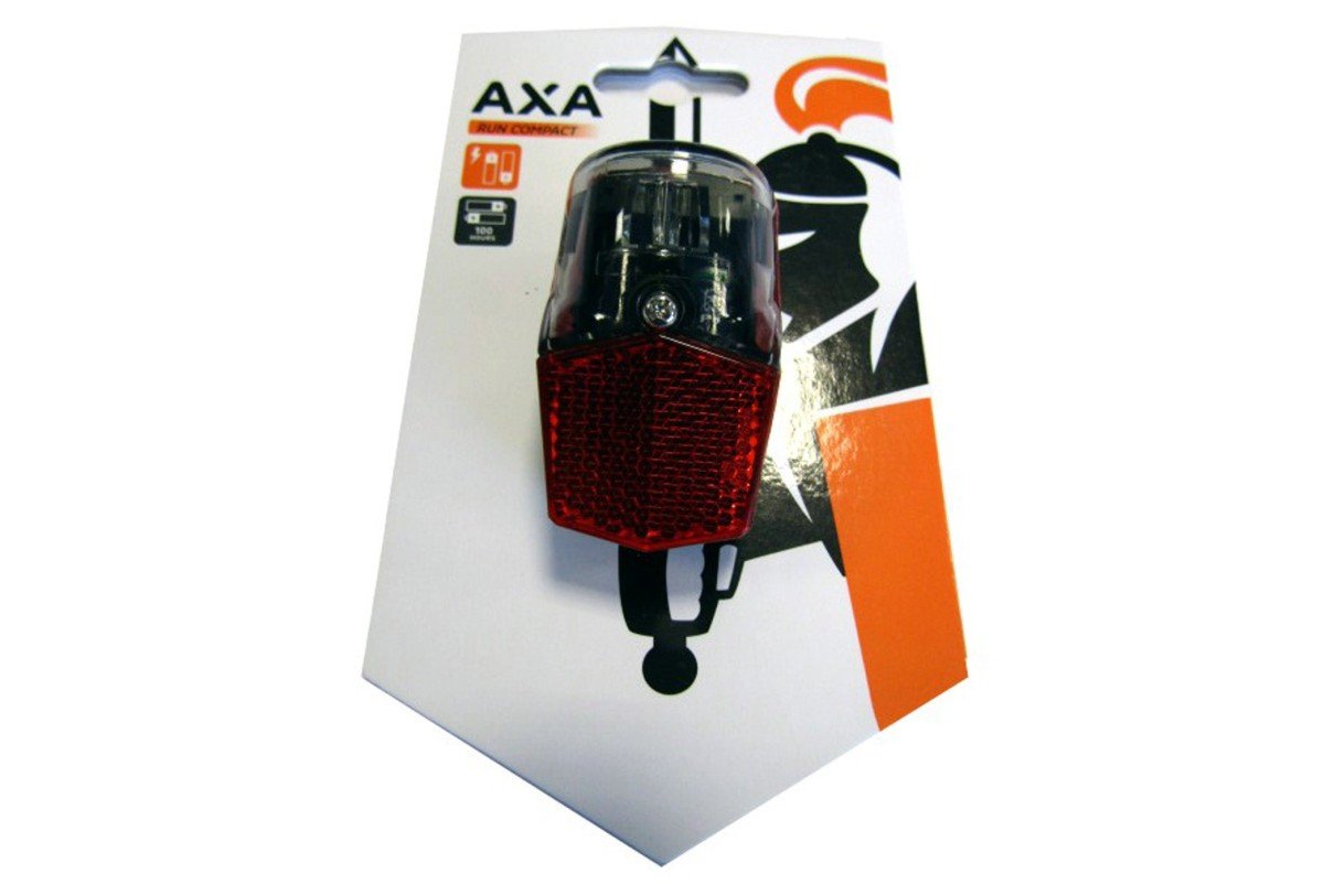 Axa led lamp achterlicht batterij run compact spat