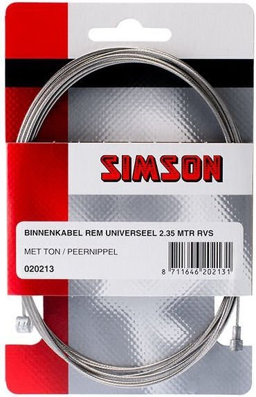 Simson remkabel binnen ton/peer rvs universeel