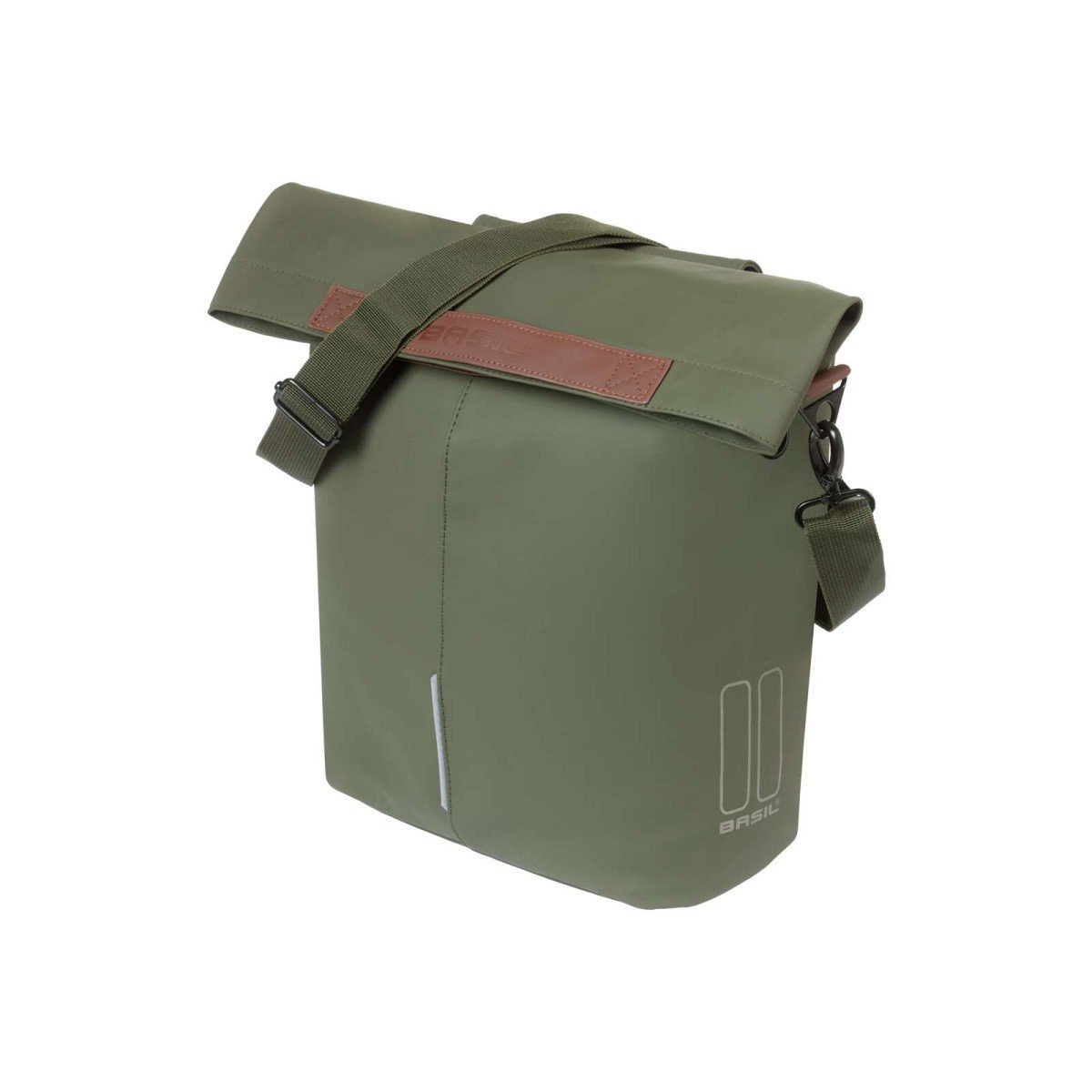 Basil shoppertas City moss green 14-16L