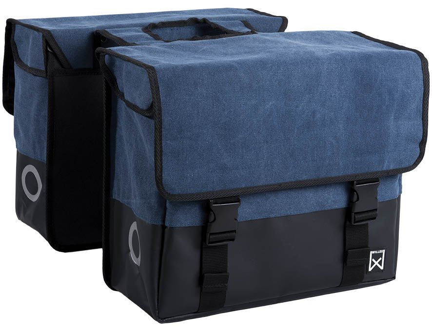 Willex Canvas Dubbele Tas + Blauw/Mz